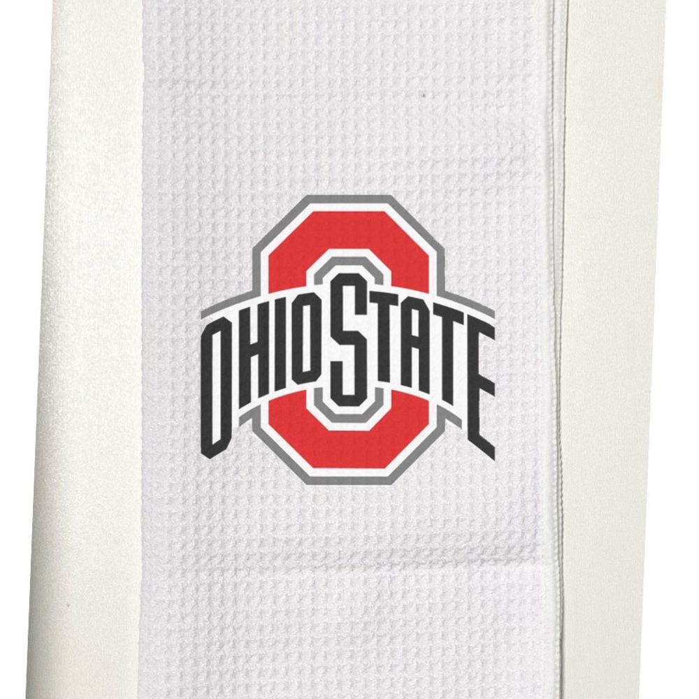 Ohio State Buckeyes Golf Towel, 12 x 20, with carabiner